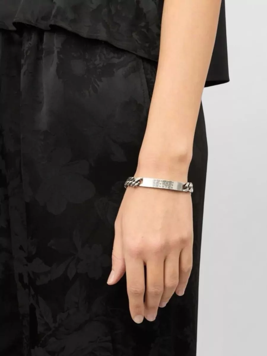 Mm6 Maison Margiela Polished Curb Chain Bracelet