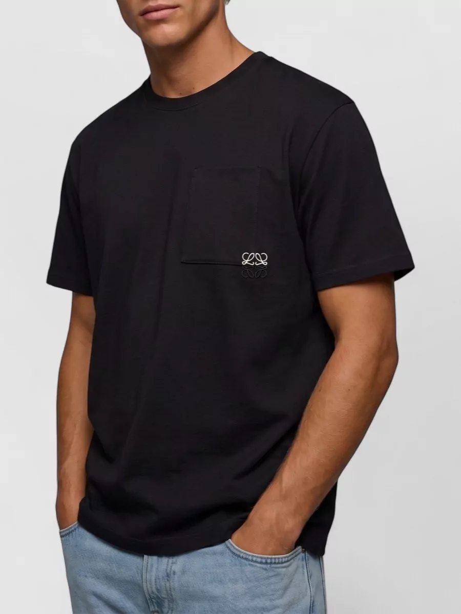 Loewe ribbed crew neck relaxed fit cotton t-shirt