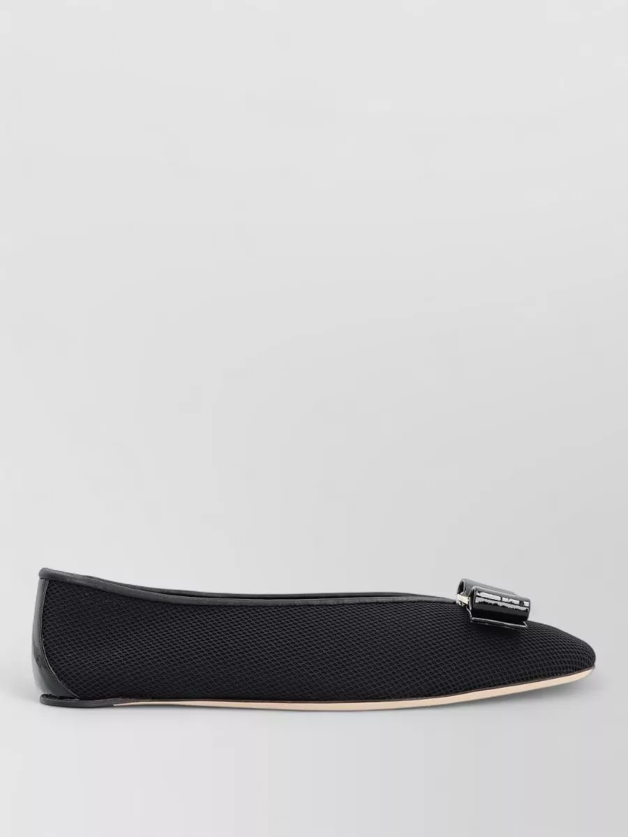 Ferragamo Leather Vara Ballerina Shoes