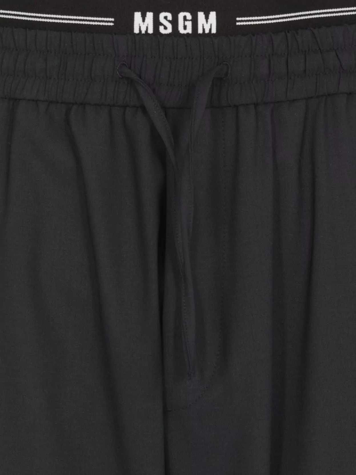 Msgm Straight Leg Wool Trousers