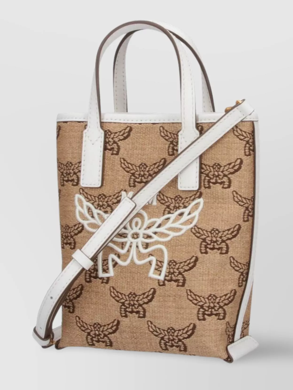 Mcm Shopper With Adjustable Strap And Top Handles