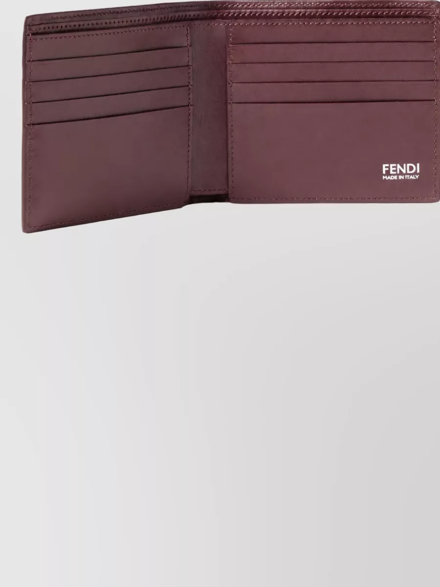 Fendi leather bifold wallet