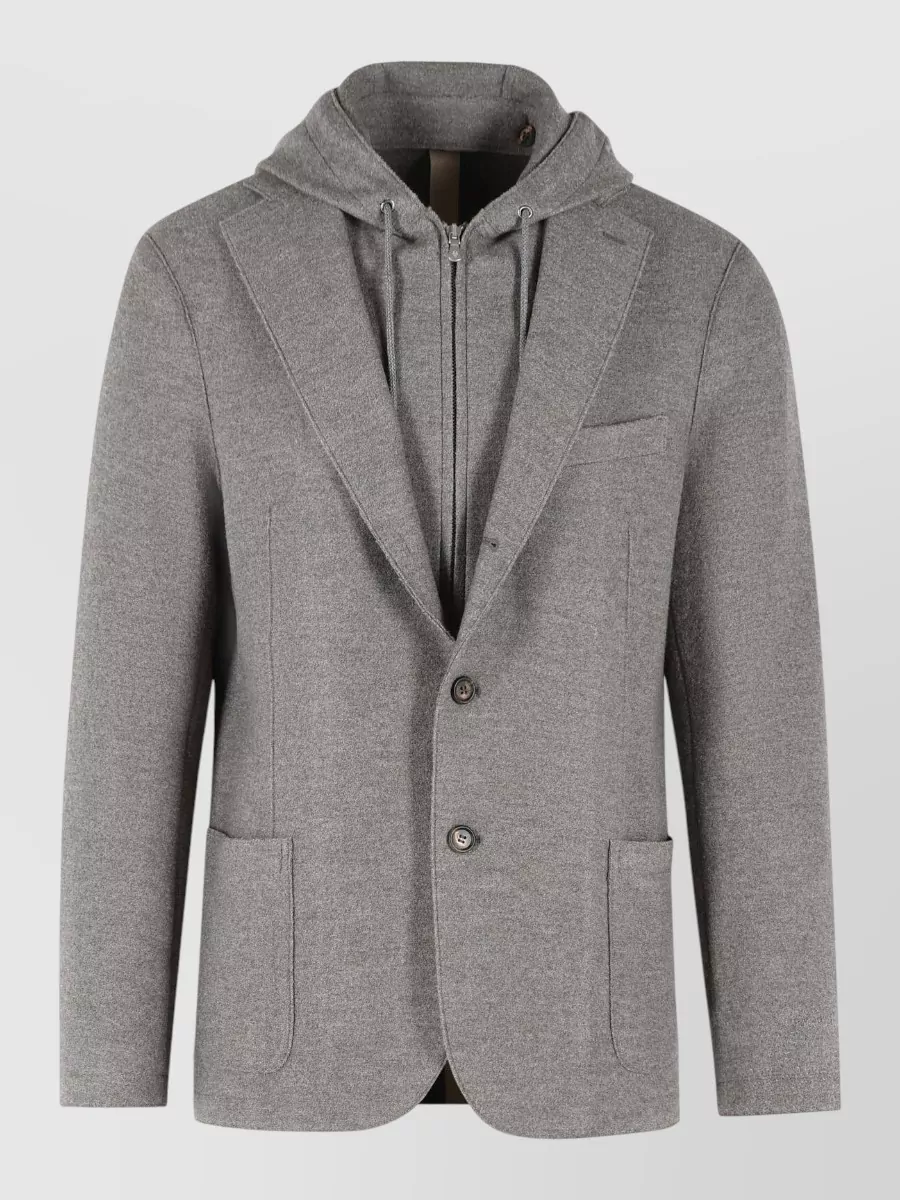 Eleventy wool single breasted coat