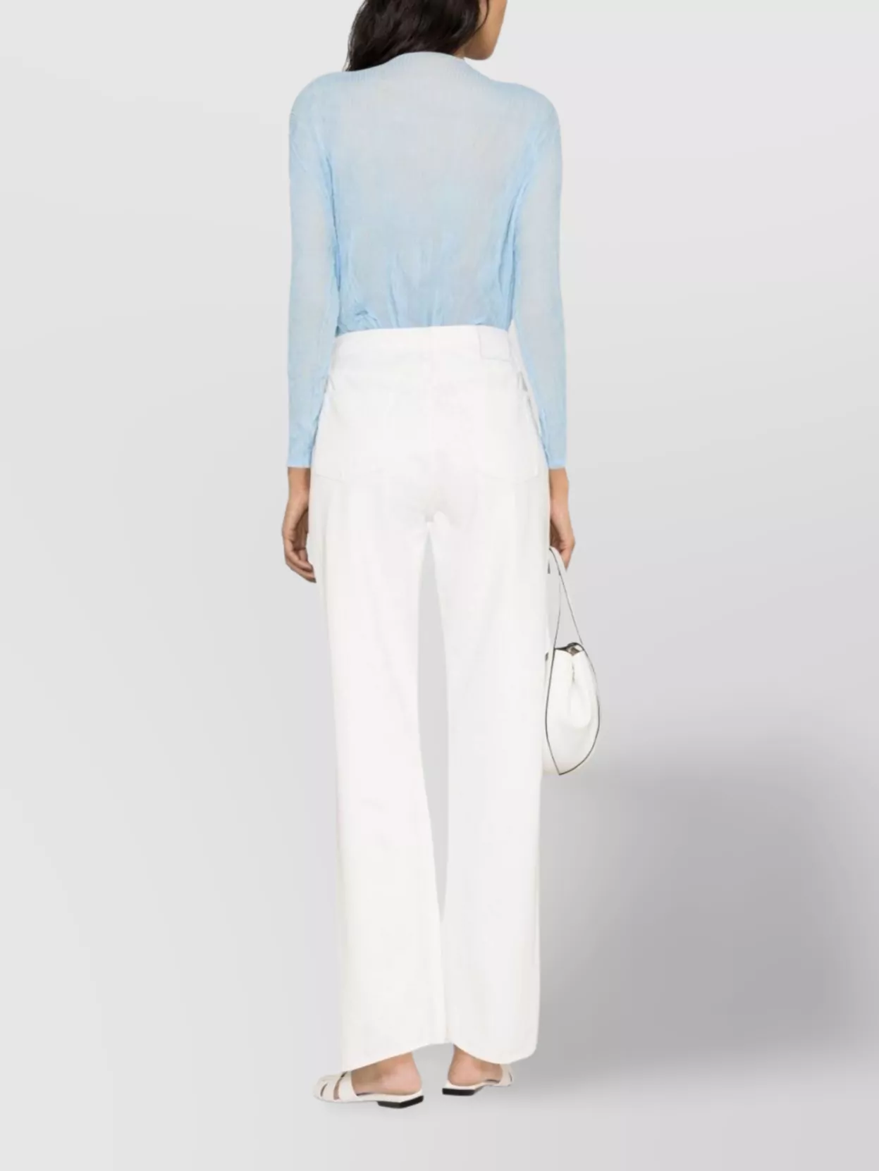 Totême Wide Leg Denim Trousers