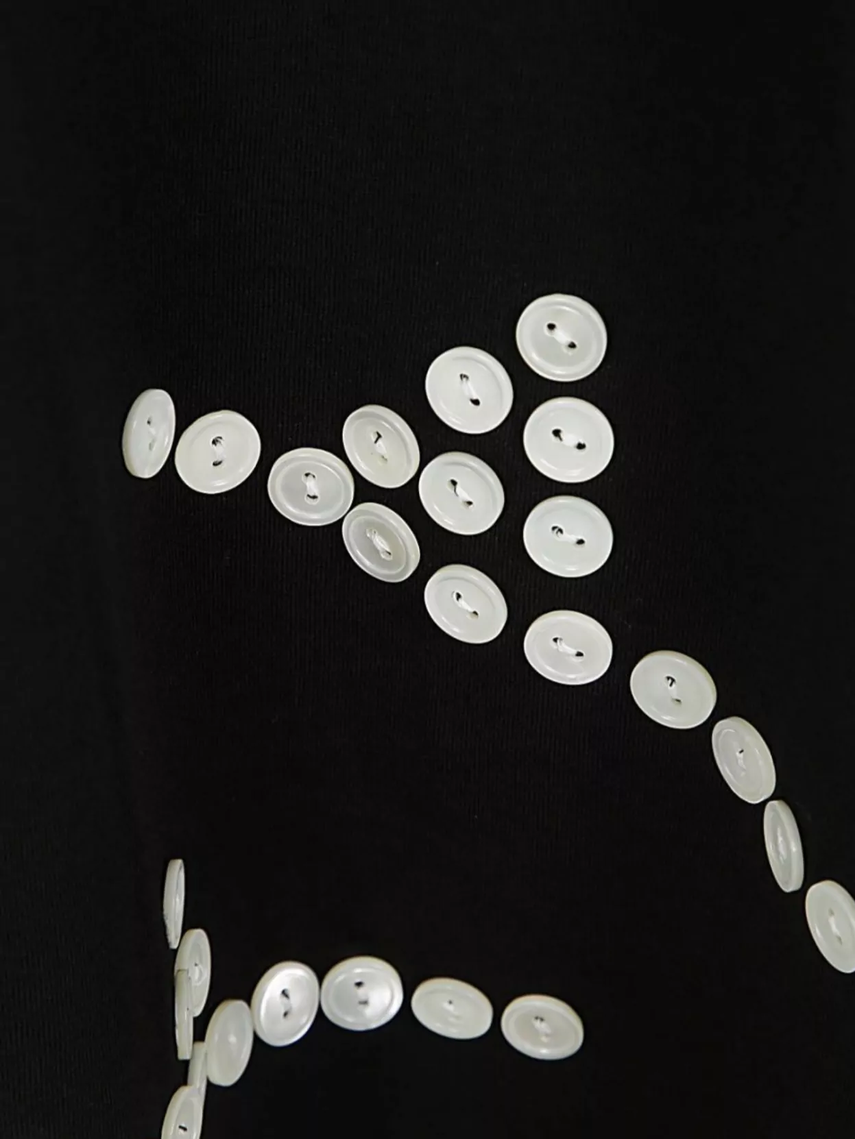 Comme Des Garçons Men's T-Shirt Button Embellishments