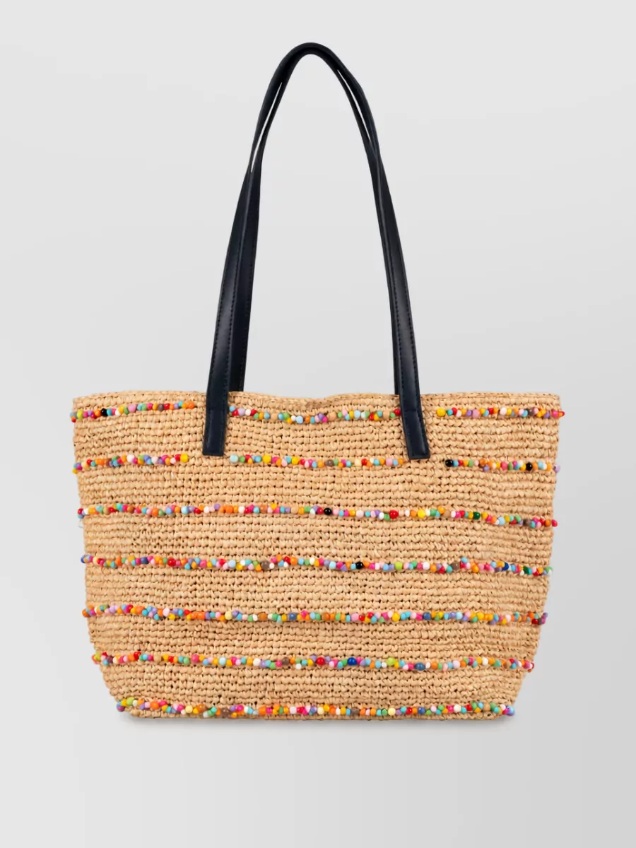 Mc2 Saint Barth raffia beach bag