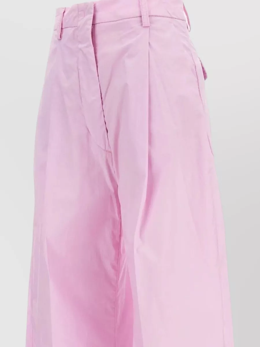 Thelatest Cotton High-Rise Wide-Leg Trousers