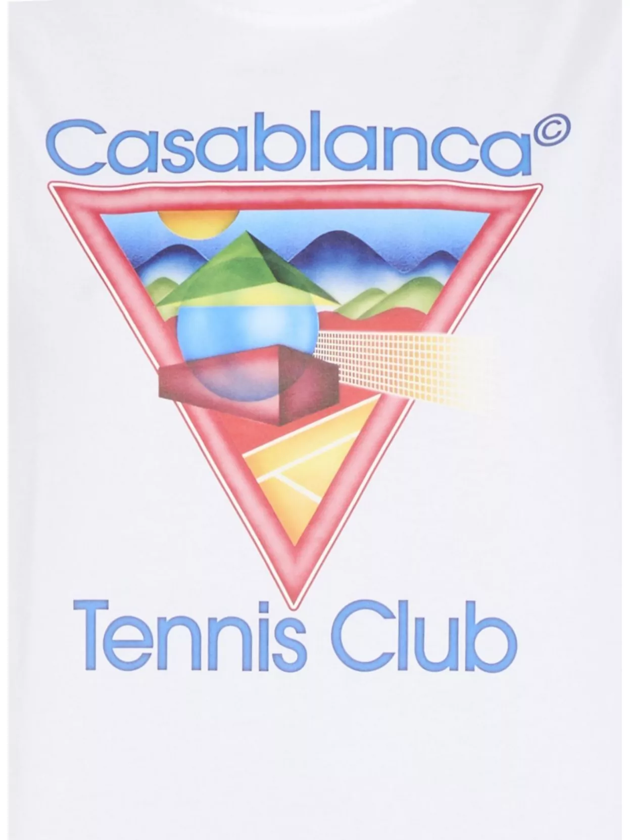 Casablanca Tennis Club Icon Graphic Print T-Shirt