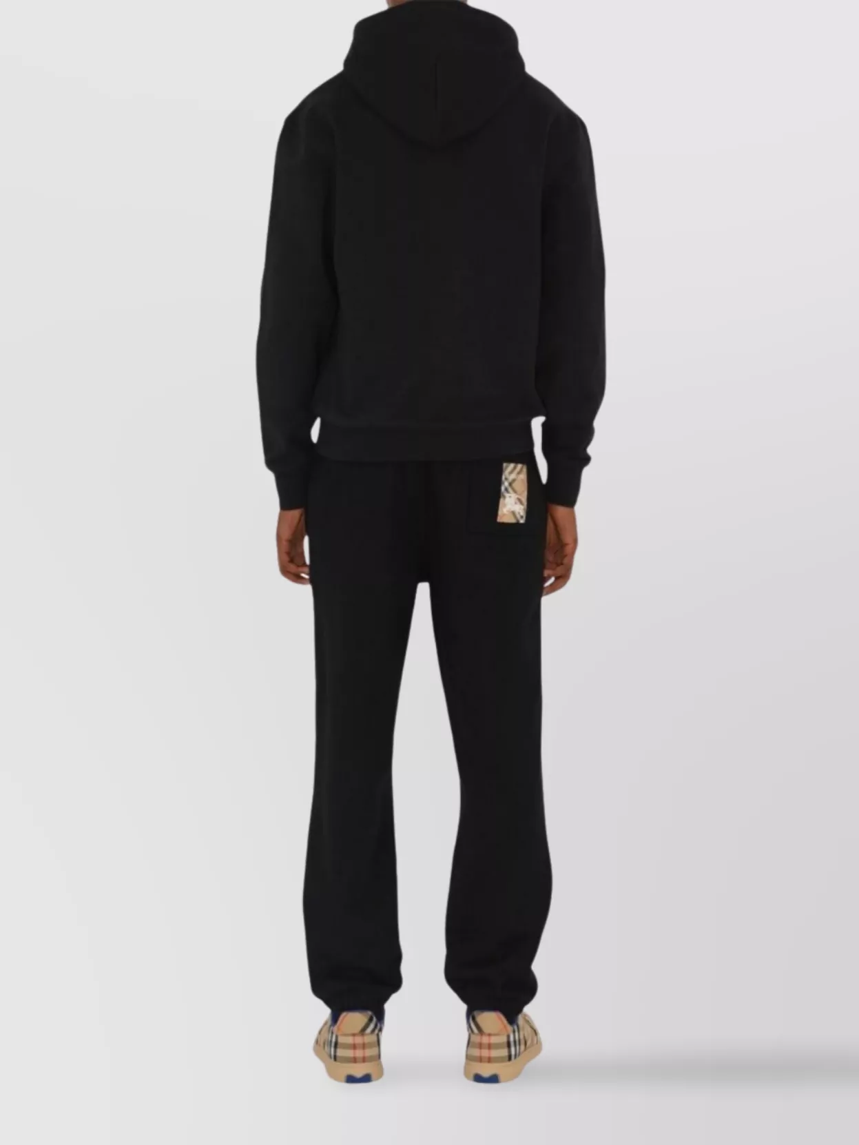 Burberry Check Print Straight Leg Trousers