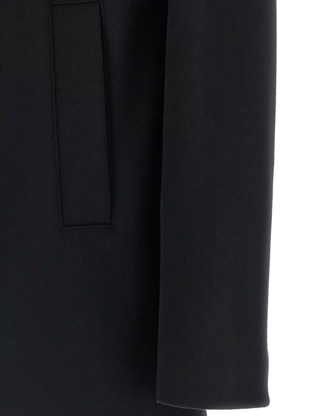 Herno Double-Breasted Wool Coat Side Pockets