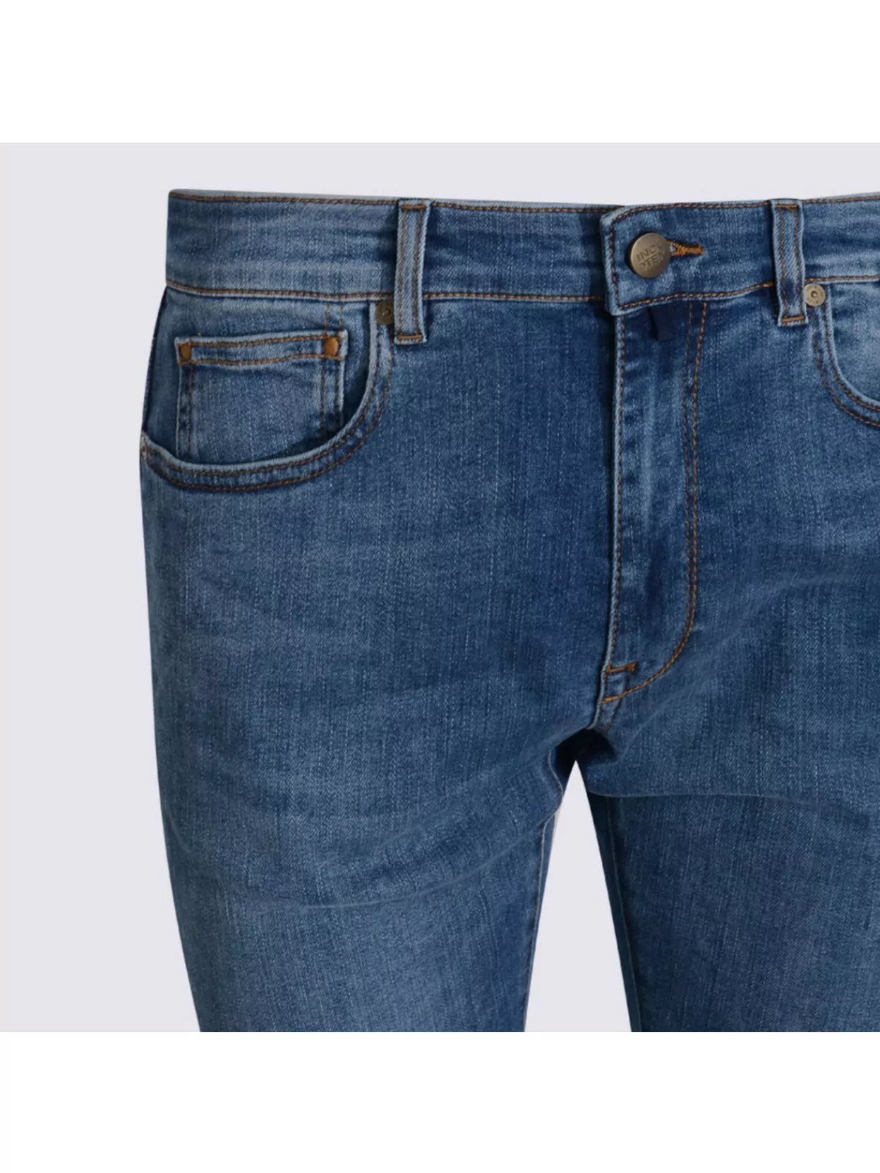 Incotex Straight Leg Five-Pocket Trousers With Belt Loops