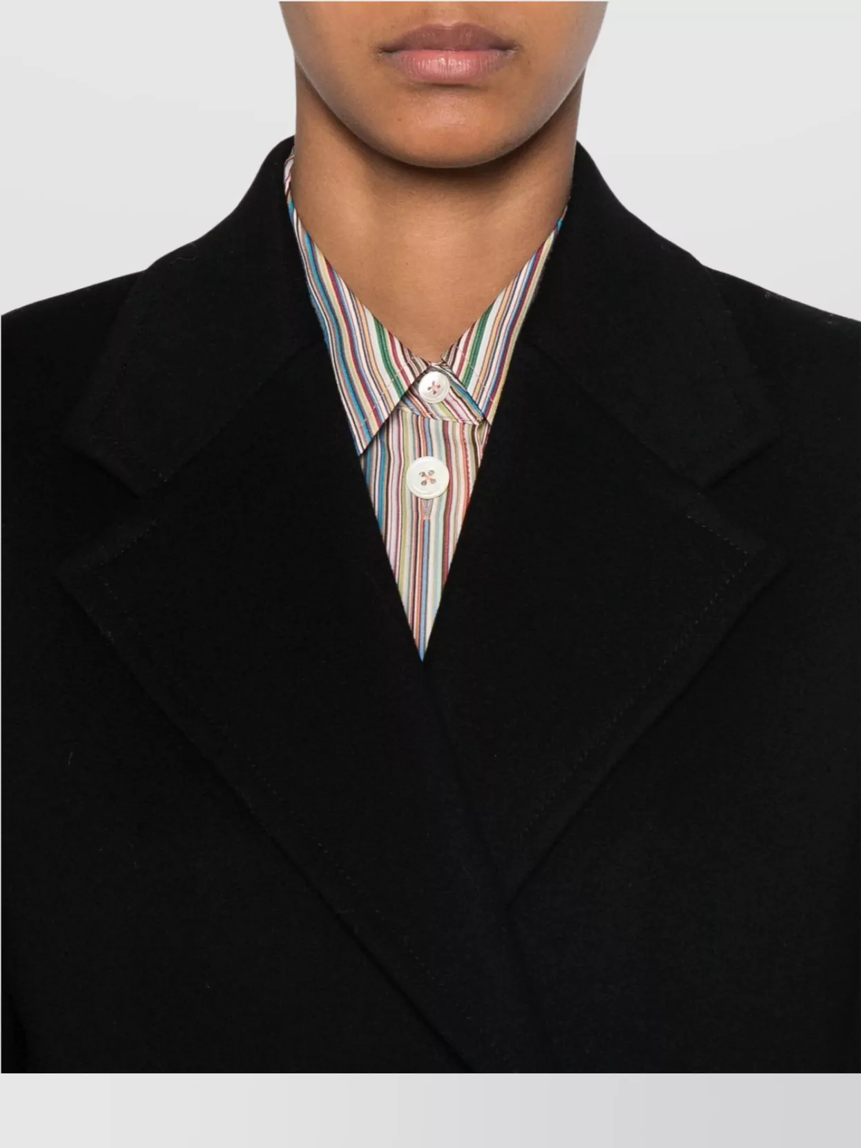 Paul Smith Wool-Cashmere Blend Double-Breasted Coat