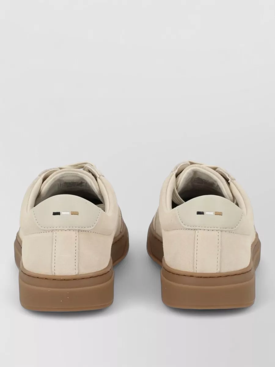 Boss Leather Low-Top Sneakers