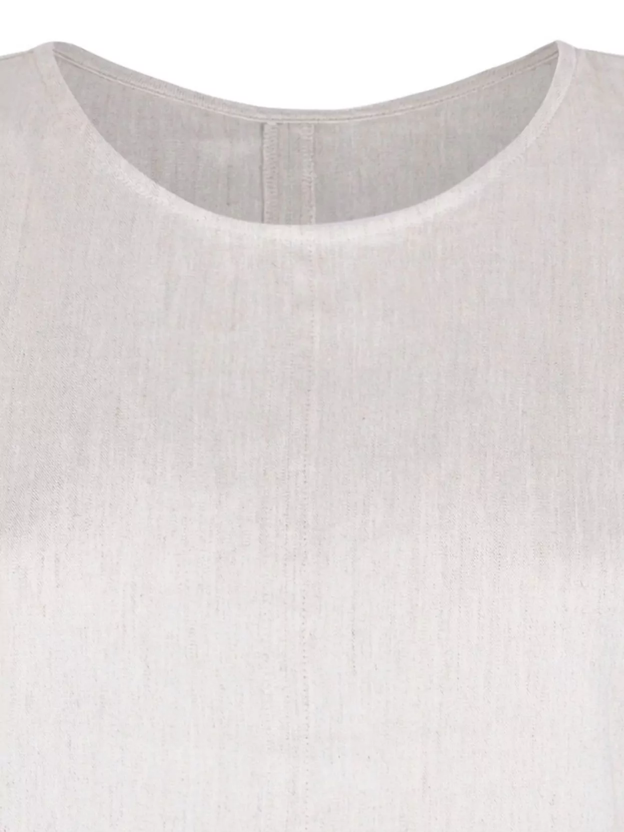 Calvin Klein Linen Top Cap Sleeves Keyhole Back