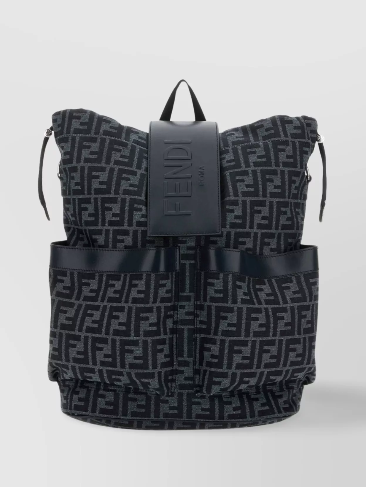 Fendi Small Strike Backpack Embroidered Fabric