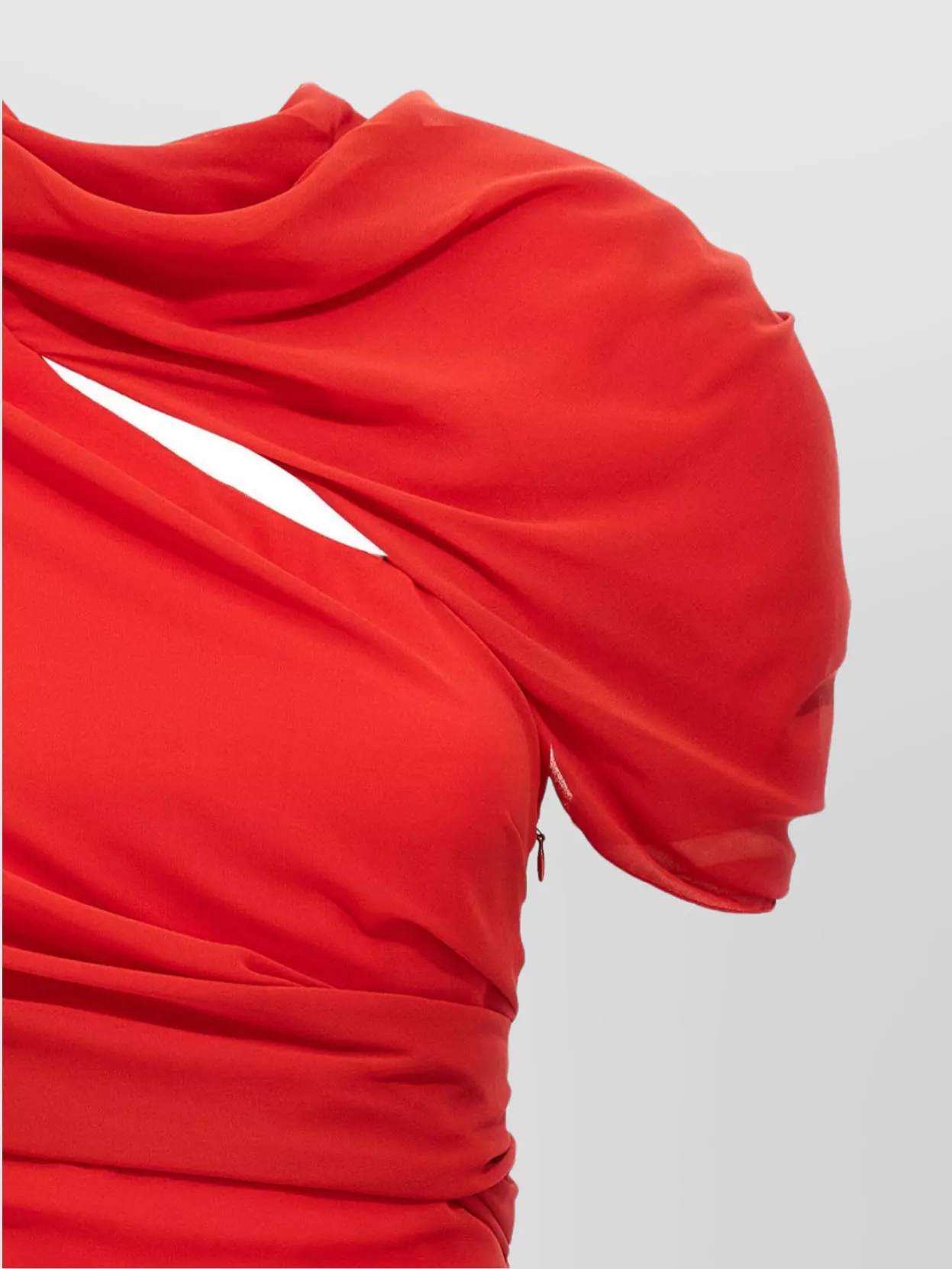 Jacquemus 'The Castagna' Draped One Shoulder Dress