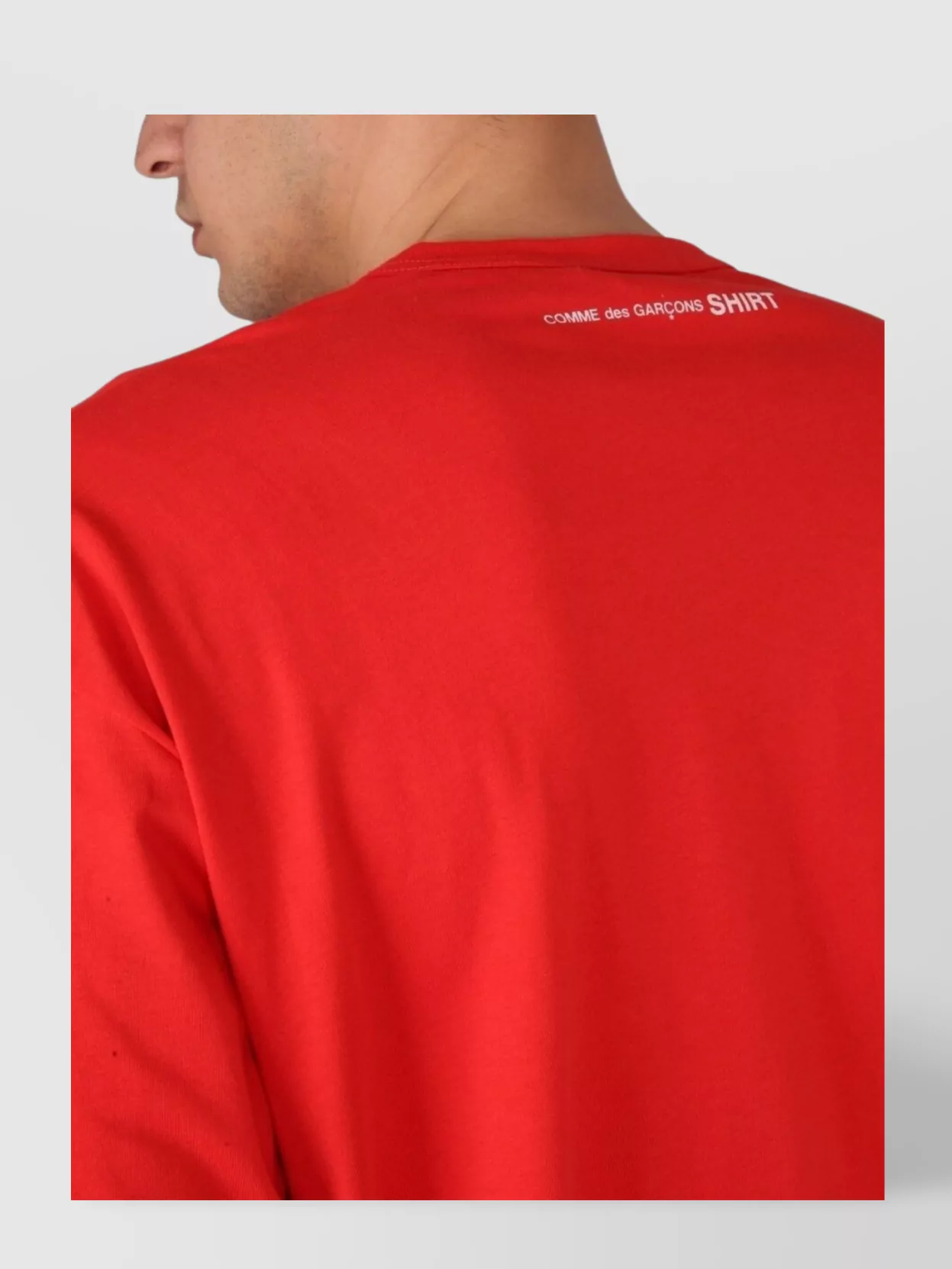 Comme Des Garçons Logo Print Crew Neck T-Shirt