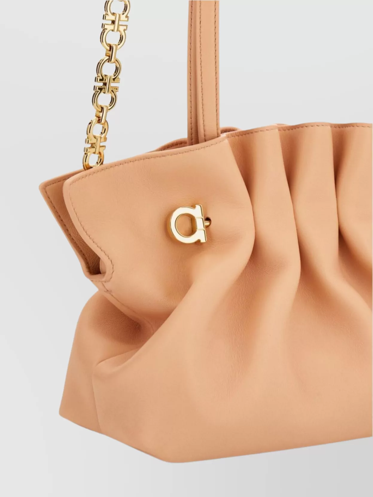 Shop Ferragamo Small Leather Tote Bag