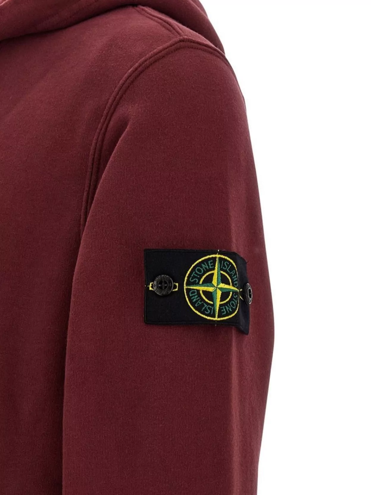 Stone Island Hoodie With Logo Badge And Pockets