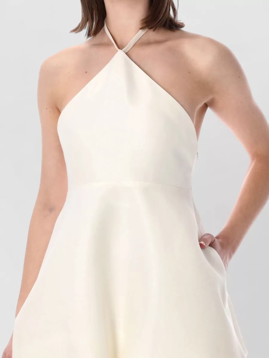 Balenciaga Silk Halterneck Mini Dress