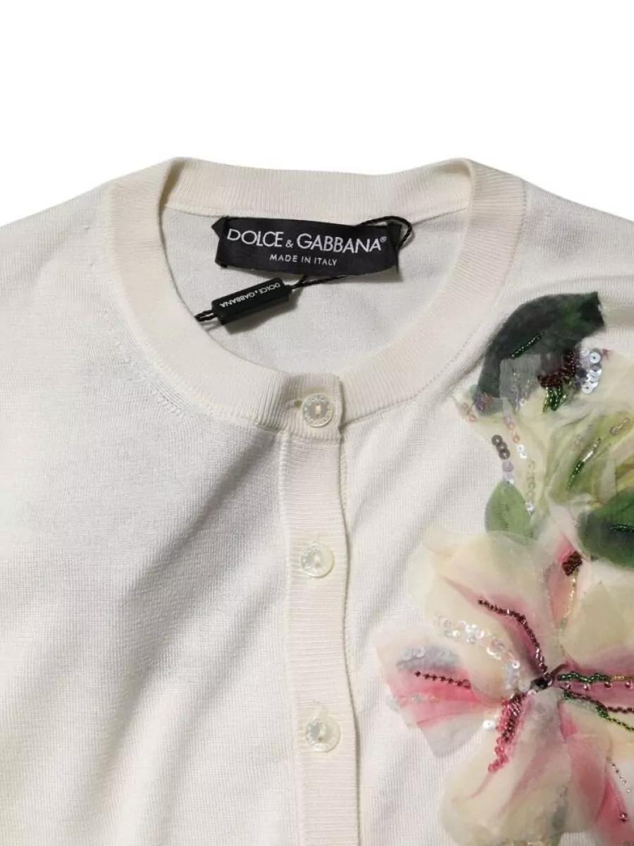 Dolce&Gabbana Silk Buttoned Cardigan