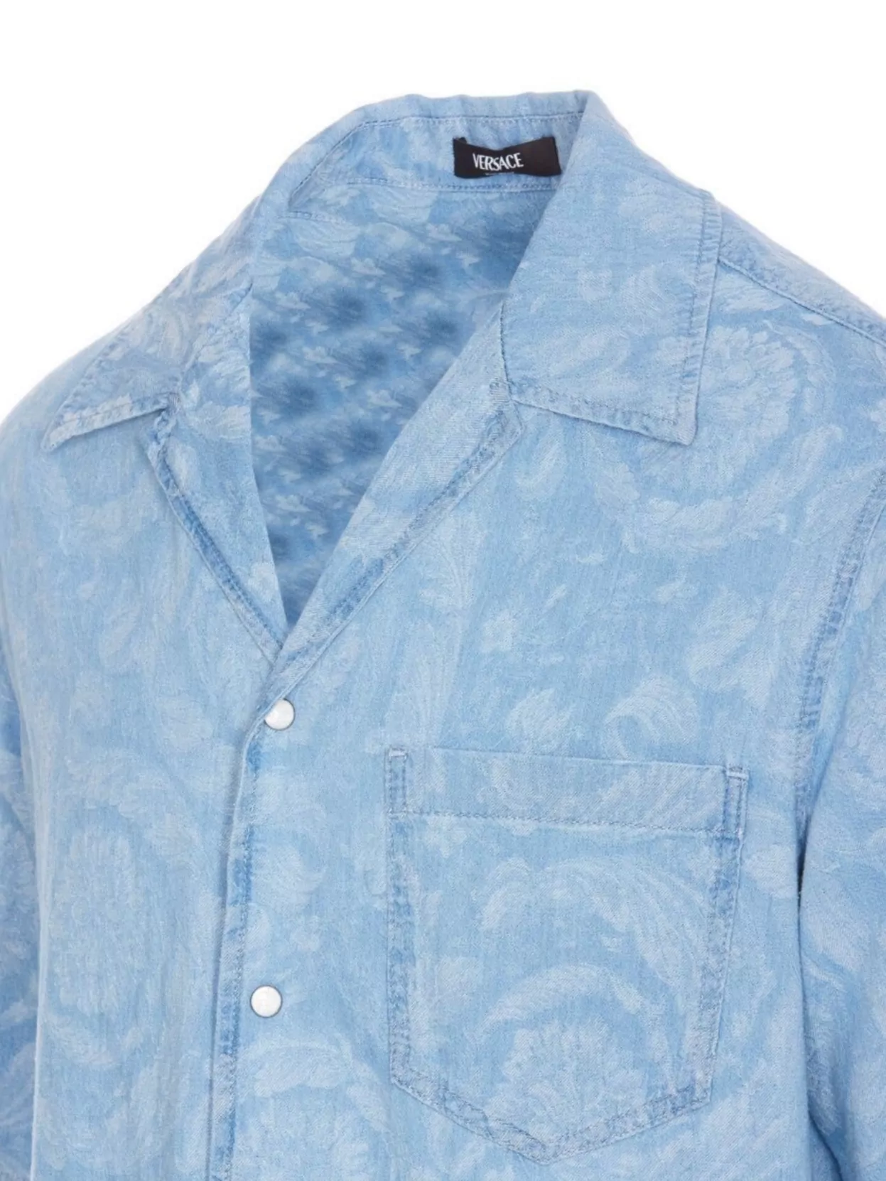 Versace Patterned Barocco Print Shirt Pockets