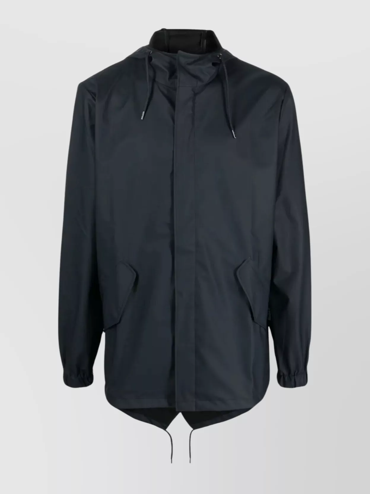 Rains Hooded Jacket Drawstring Hem