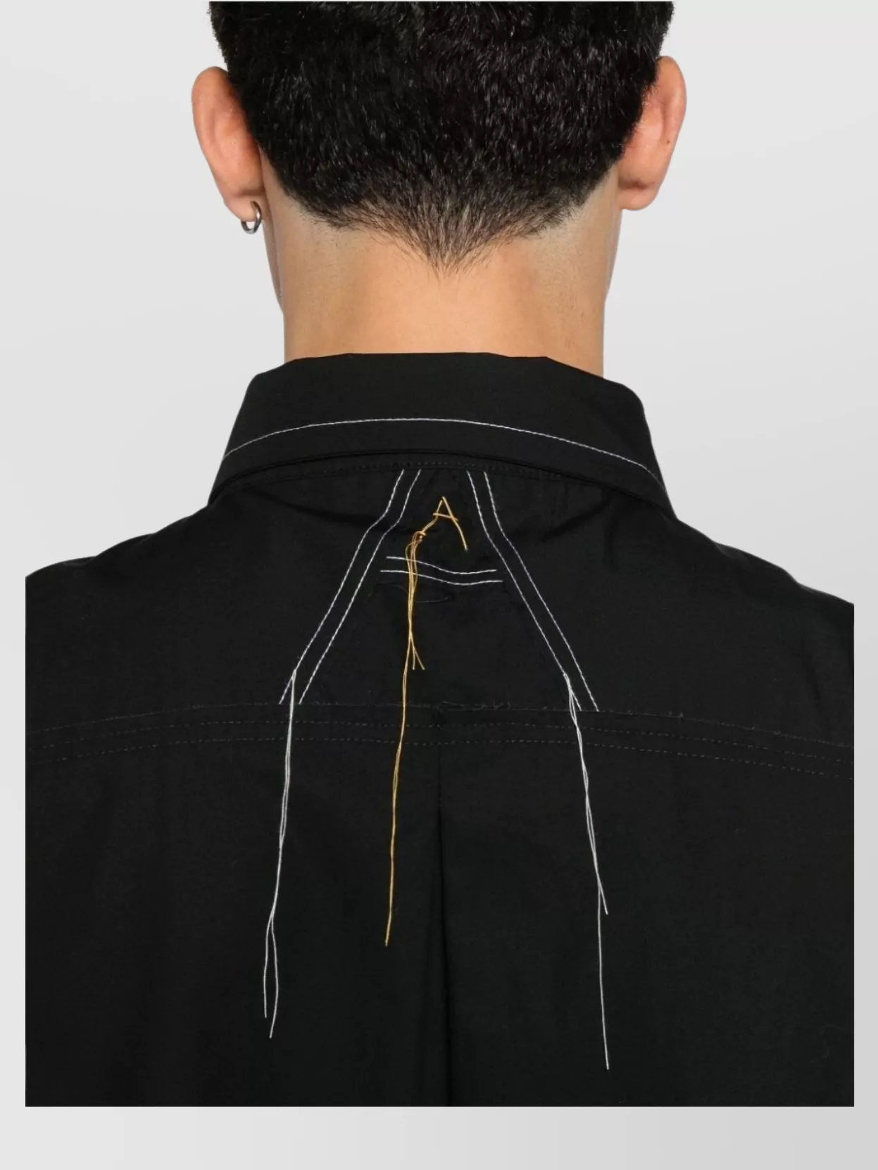 Airei Cotton Shirt With Inverted Pleat And Drop Shoulder