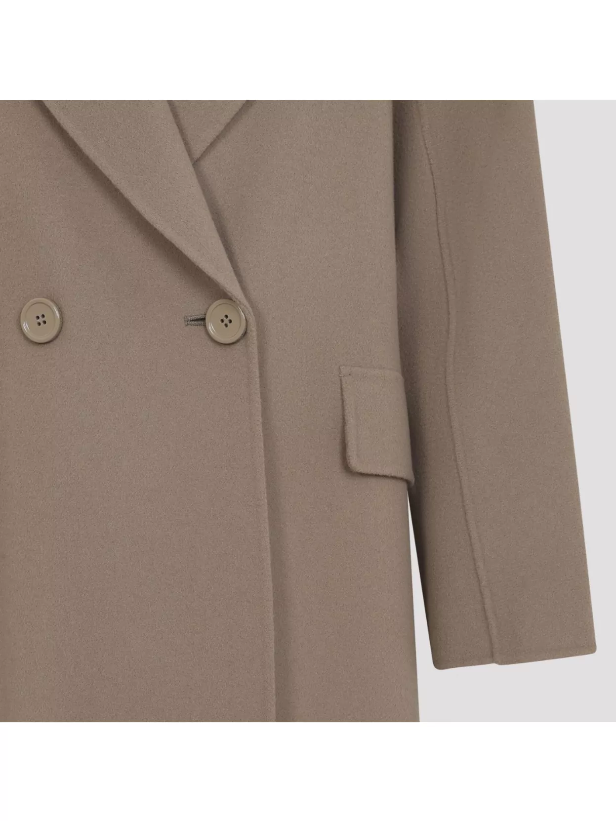 S Max Mara Waist Belted Double-Breasted Flap Pockets Lapels