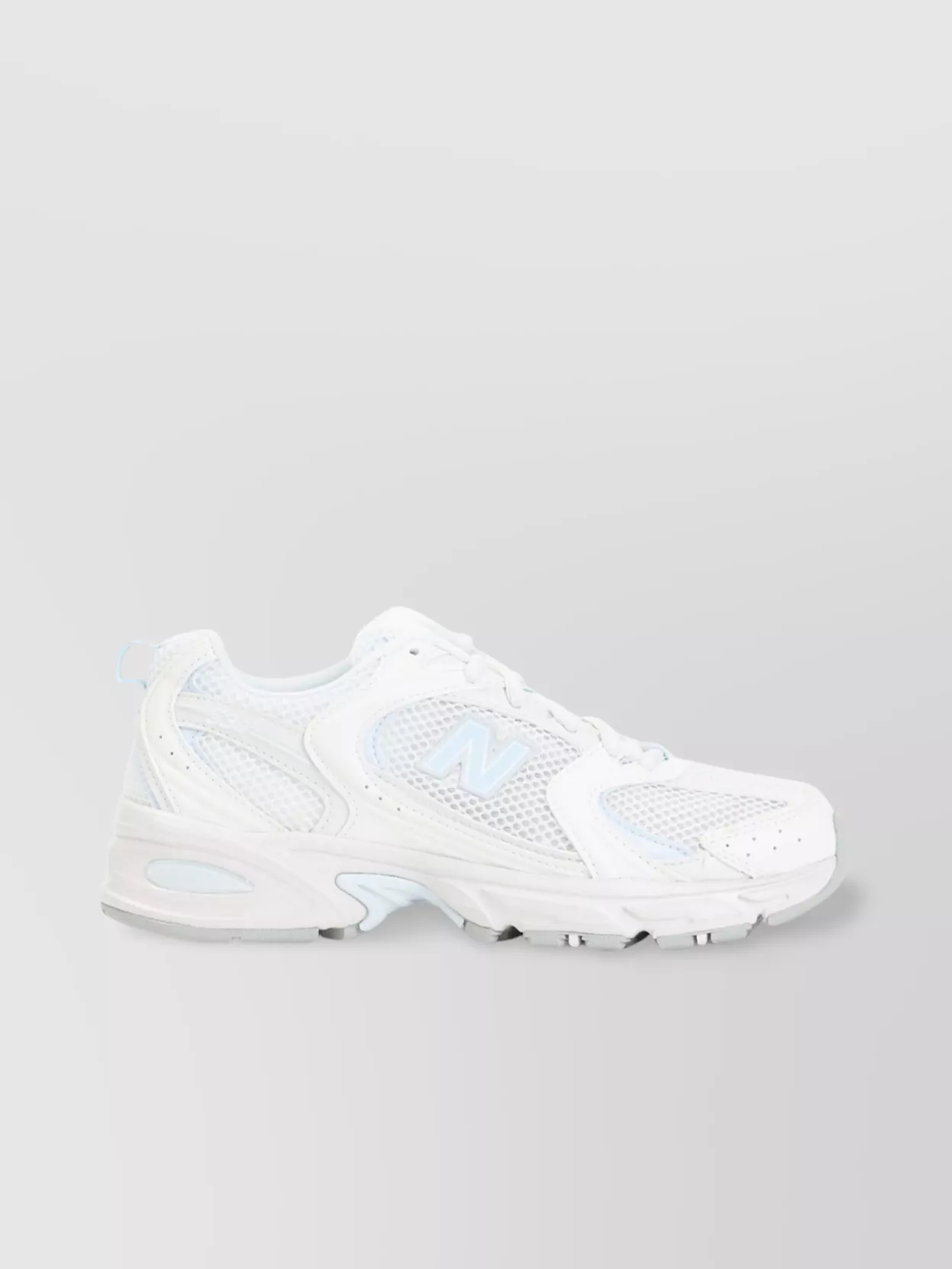 New Balance Mesh Upper Leather Sneakers