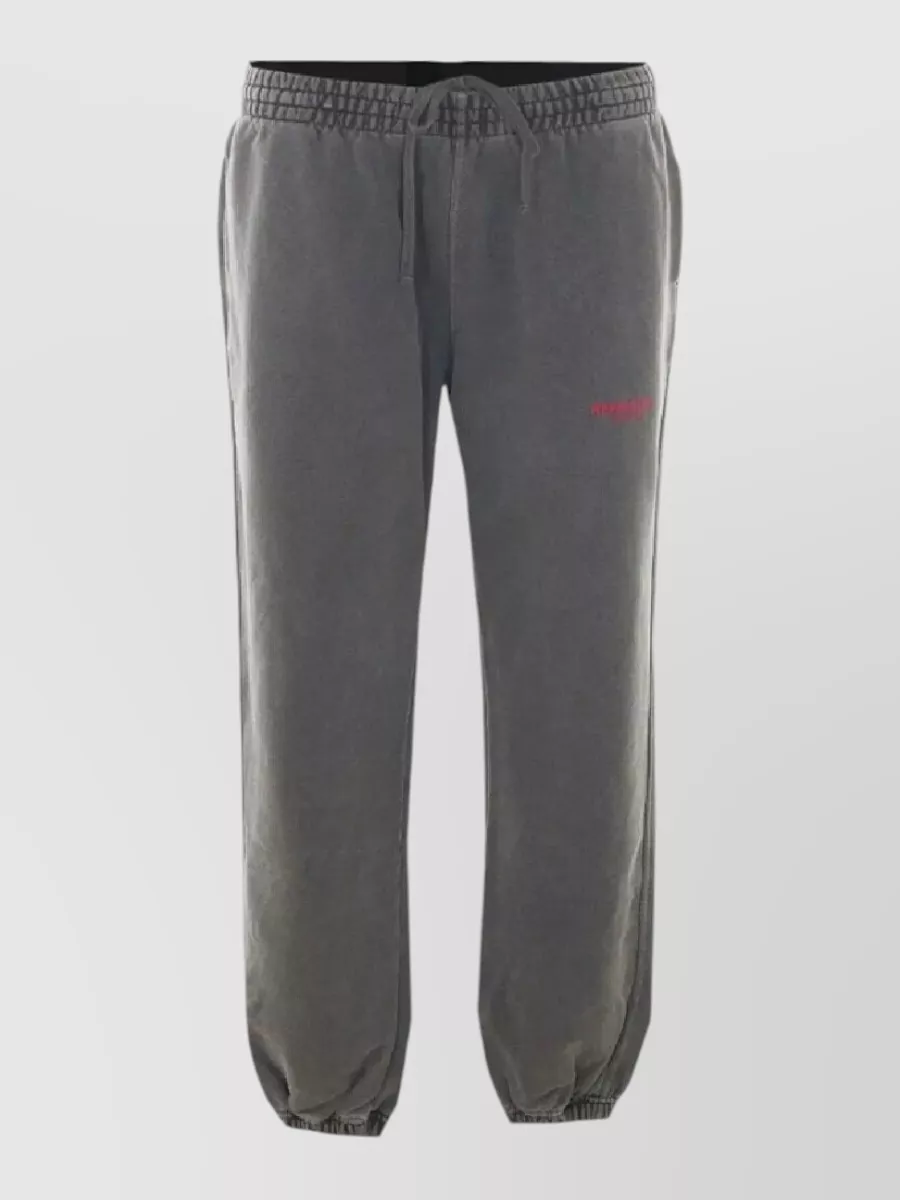 Represent cotton relaxed-fit trousers