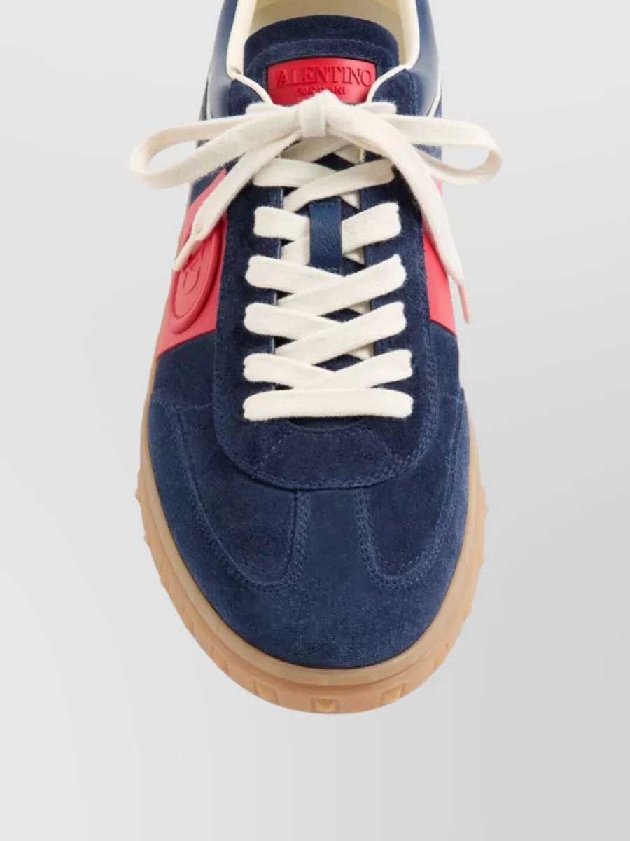 Valentino Garavani Suede Leather Low-Top Sneakers