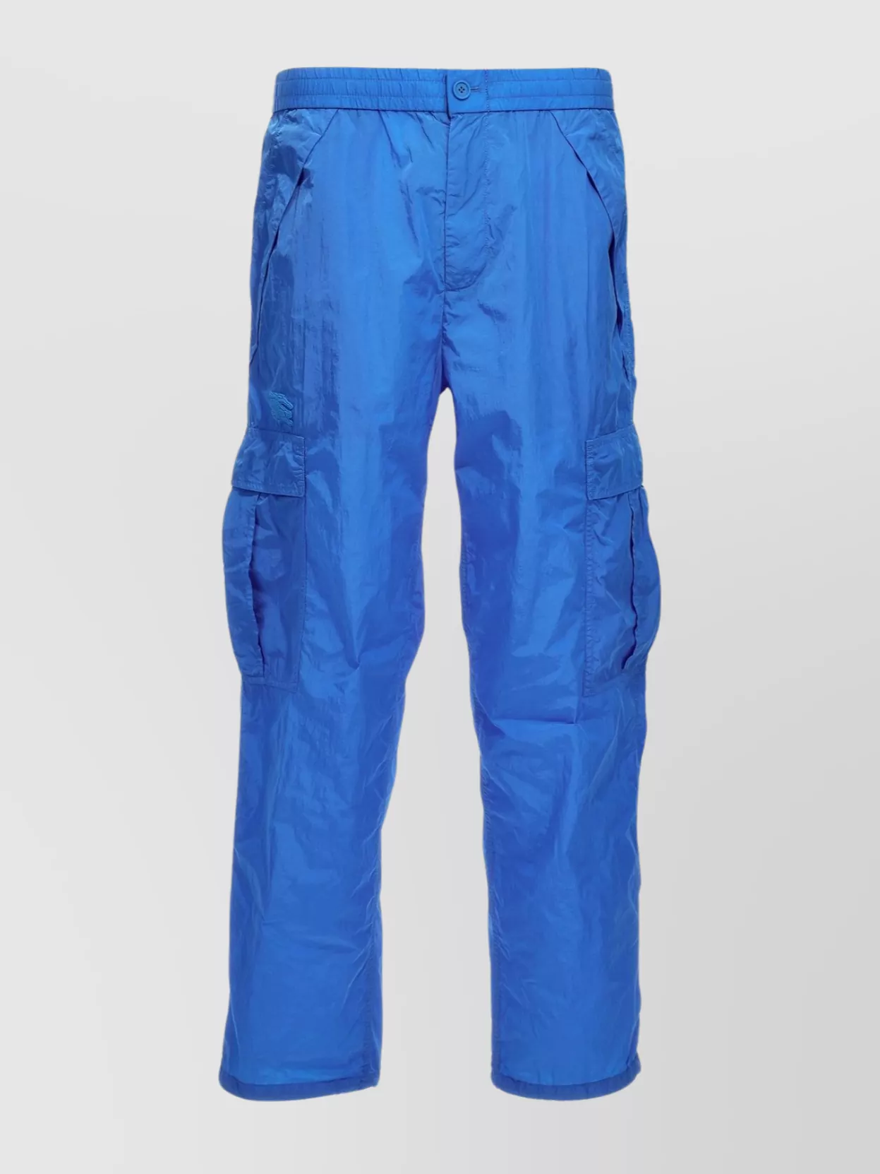 Burberry Trousers Cargo Elastic Waistband In Blue