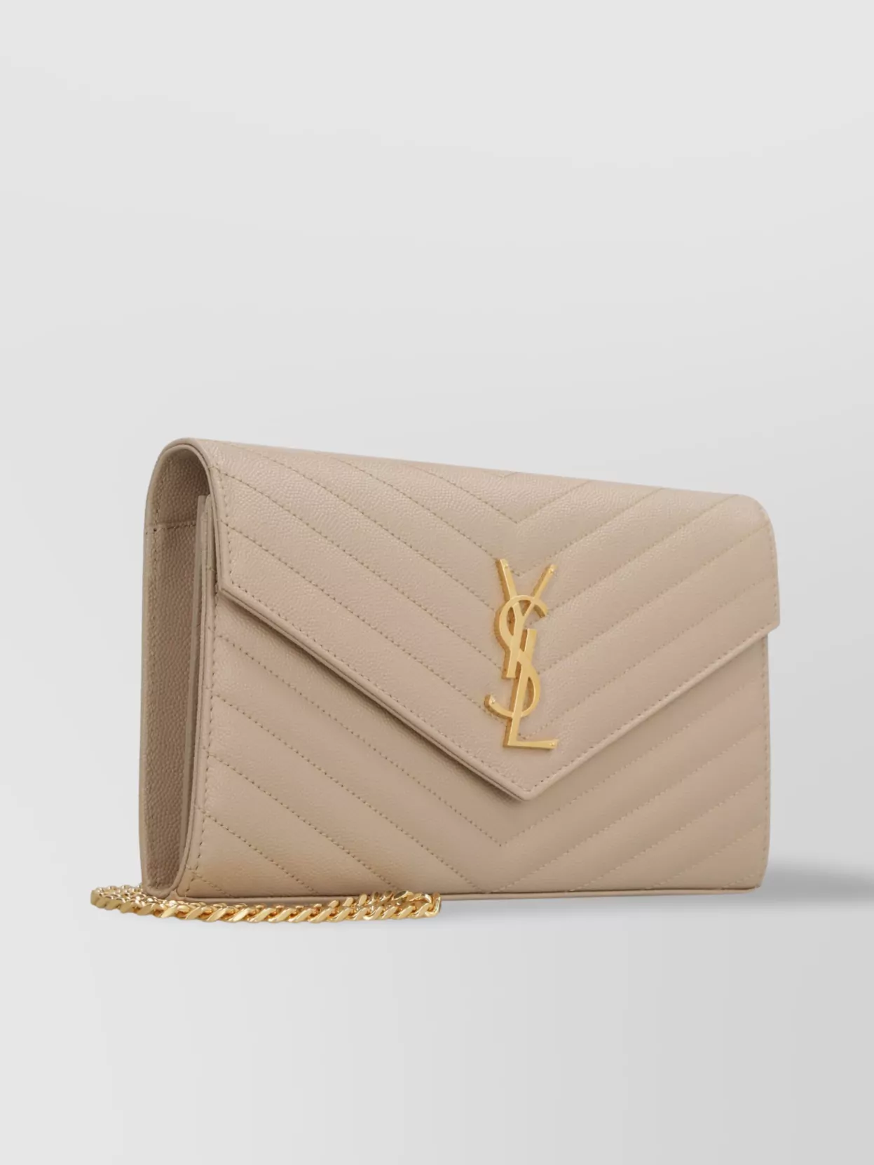 Saint Laurent Cassandre Quilted Calfskin Clutch Bag