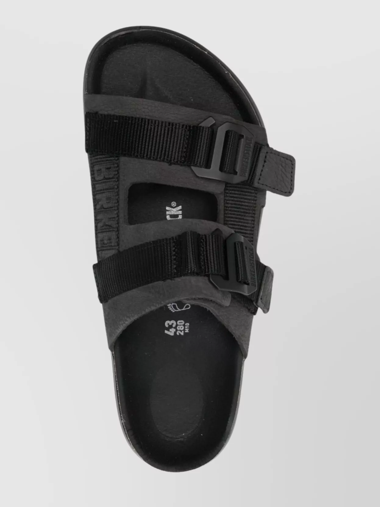 Birkenstock Heeled Sandals With Flat Sole And Open Toe In Black