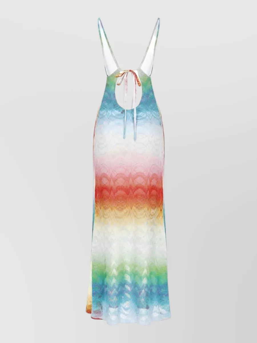 Missoni Shaded Lamé Viscose Midi Beach Dress