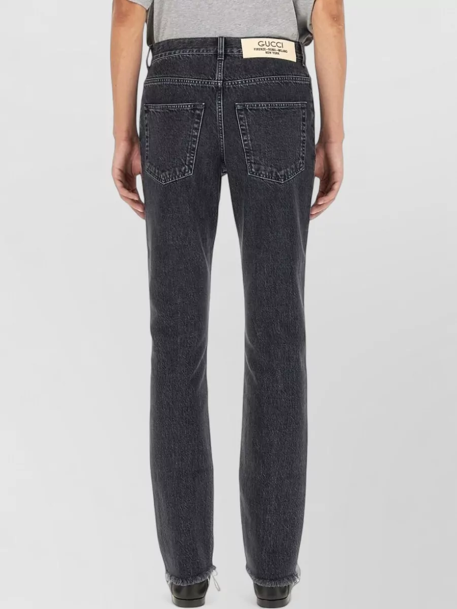 Gucci Denim Straight-Leg Pants