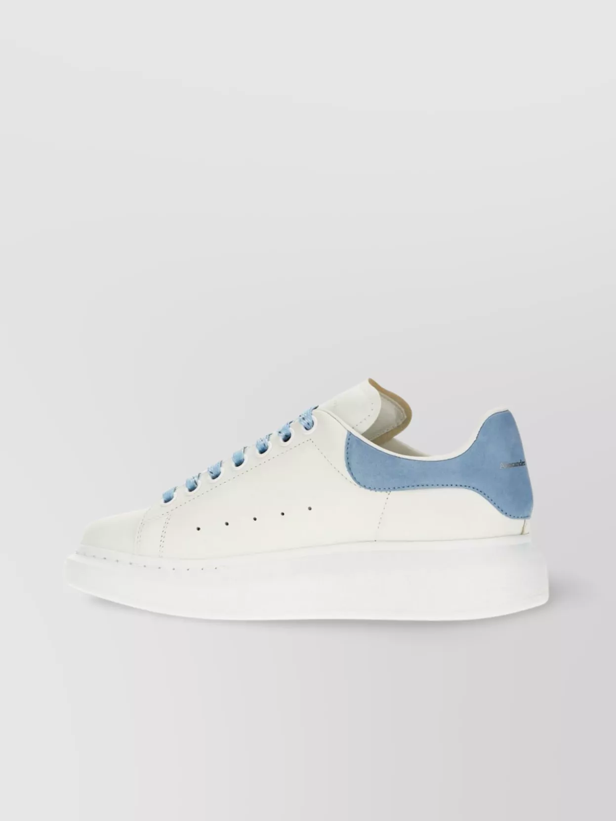 Alexander Mcqueen Leather Sneakers Suede Heel