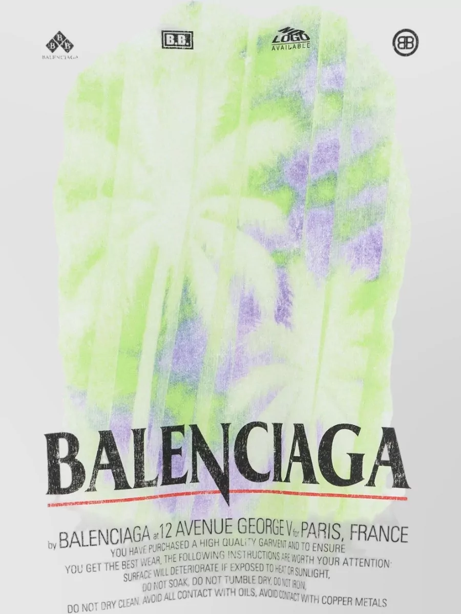 Balenciaga Cotton Printed Oversized T-Shirt