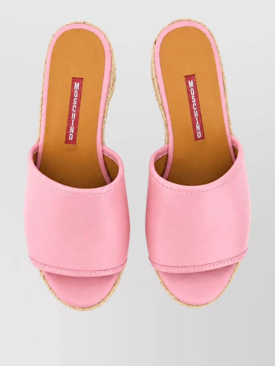 Moschino Leather Mules