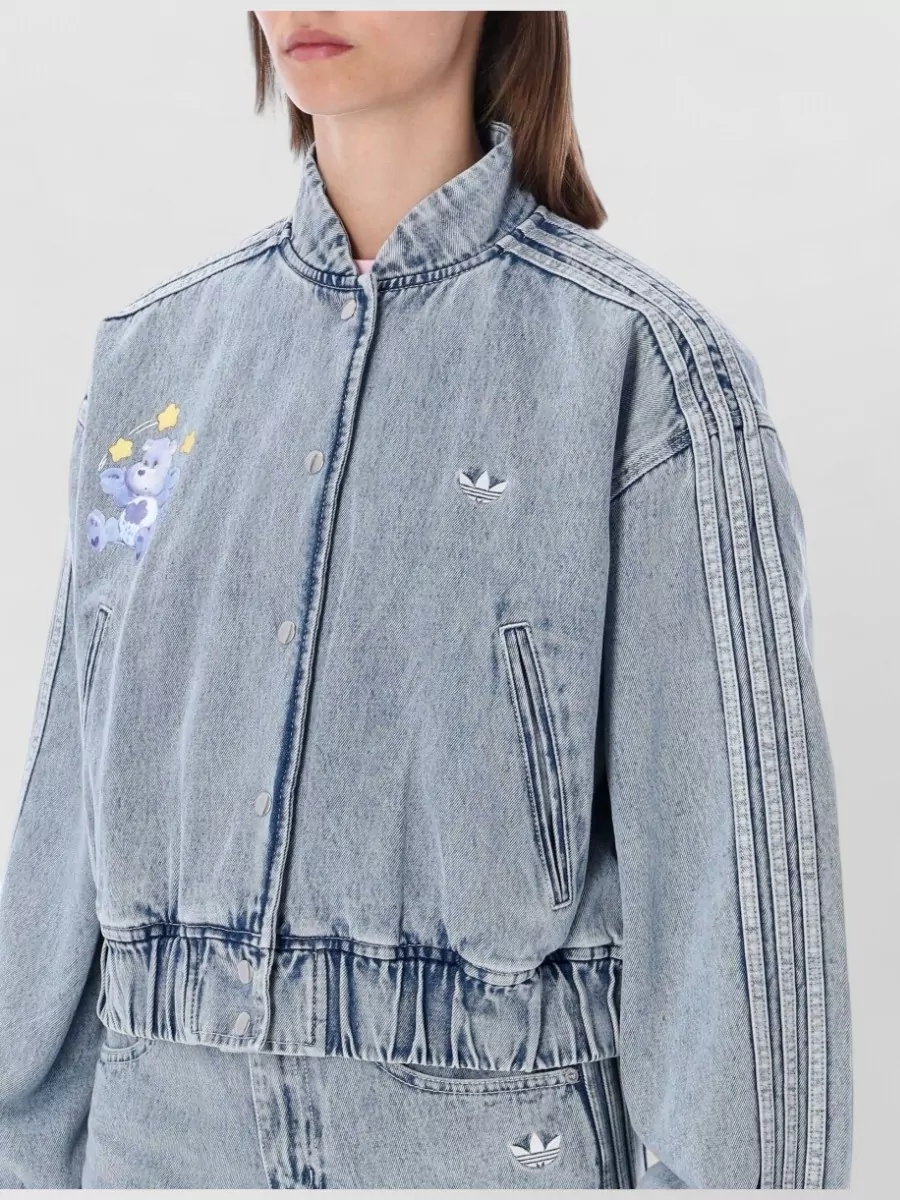 Adidas Originals Denim Relaxed-Fit Track Jacket