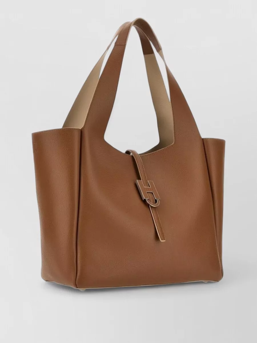 Hogan Leather Tote Bag