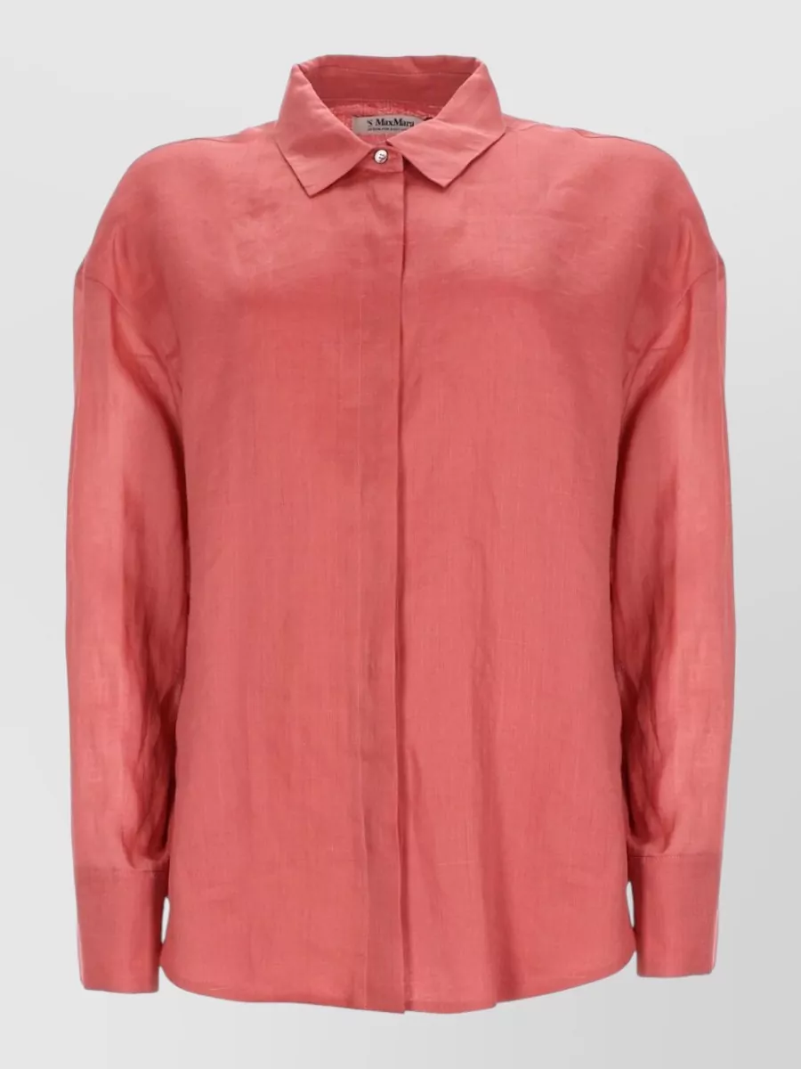 S Max Mara Ramie relaxed-fit shirt