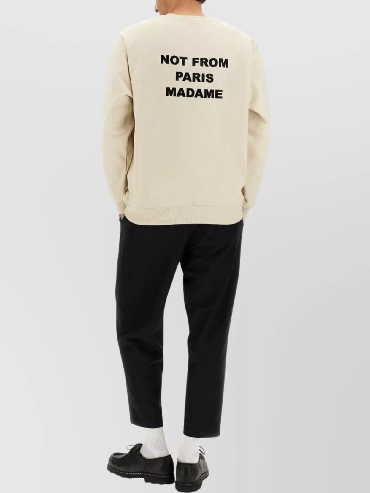 Drôle De Monsieur "Graphic Motto" Crewneck Sweater