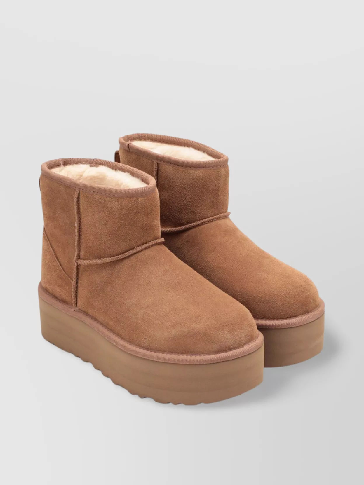 Ugg Mini Round Toe Ankle Boot Platform Sole