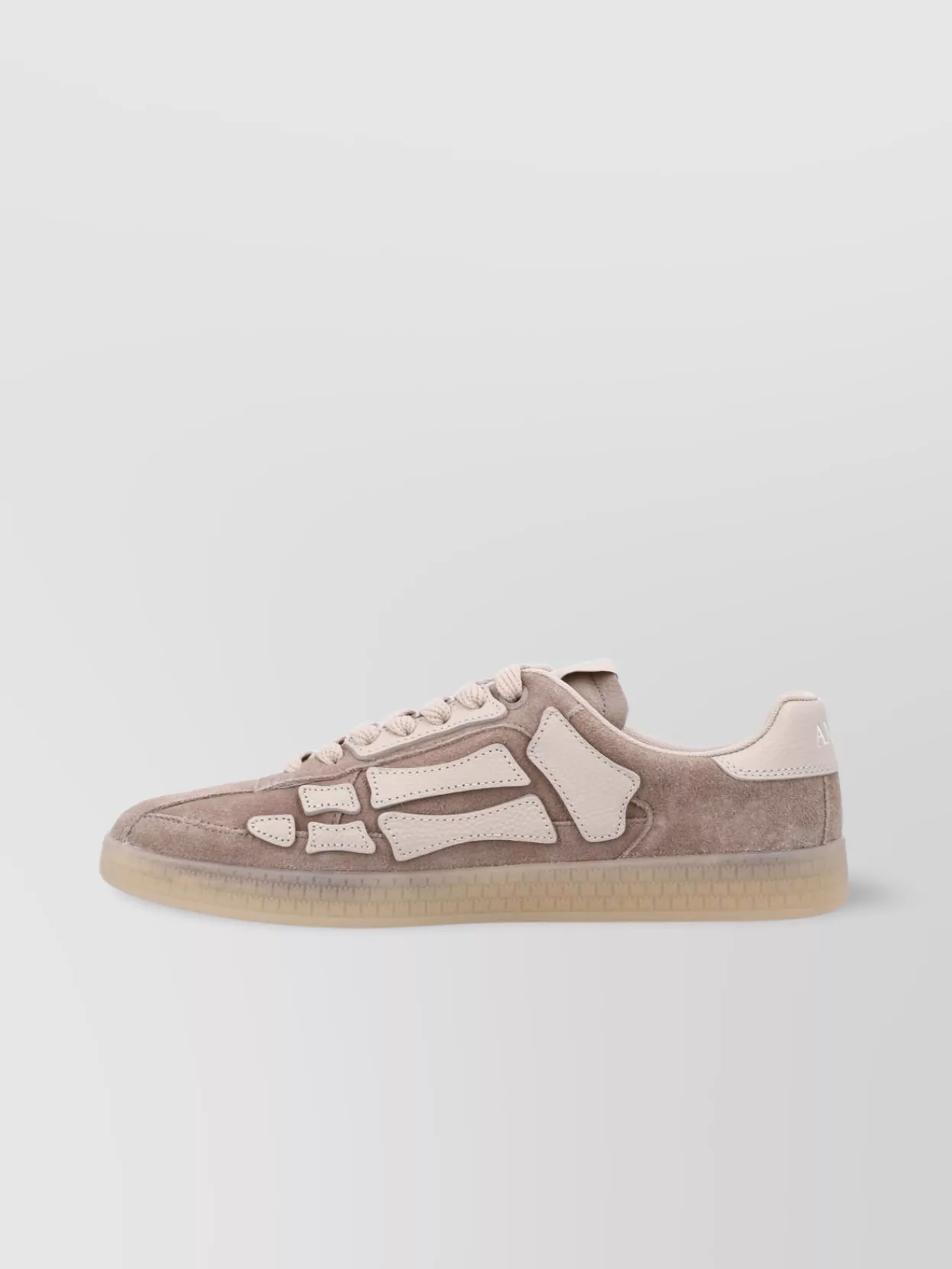 Amiri Beige Calf Leather Bos Taurus Athletic Sneakers