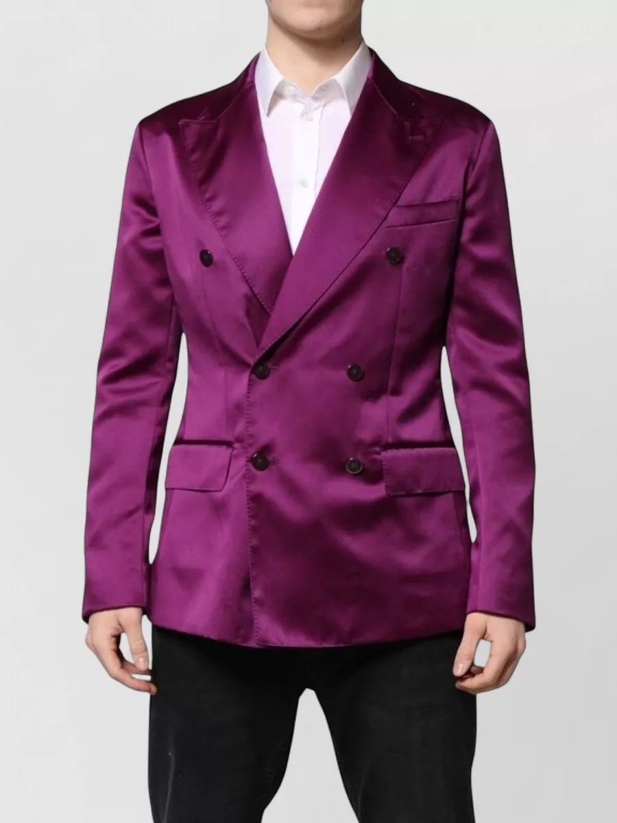 Dolce&Gabbana silk double-breasted blazer
