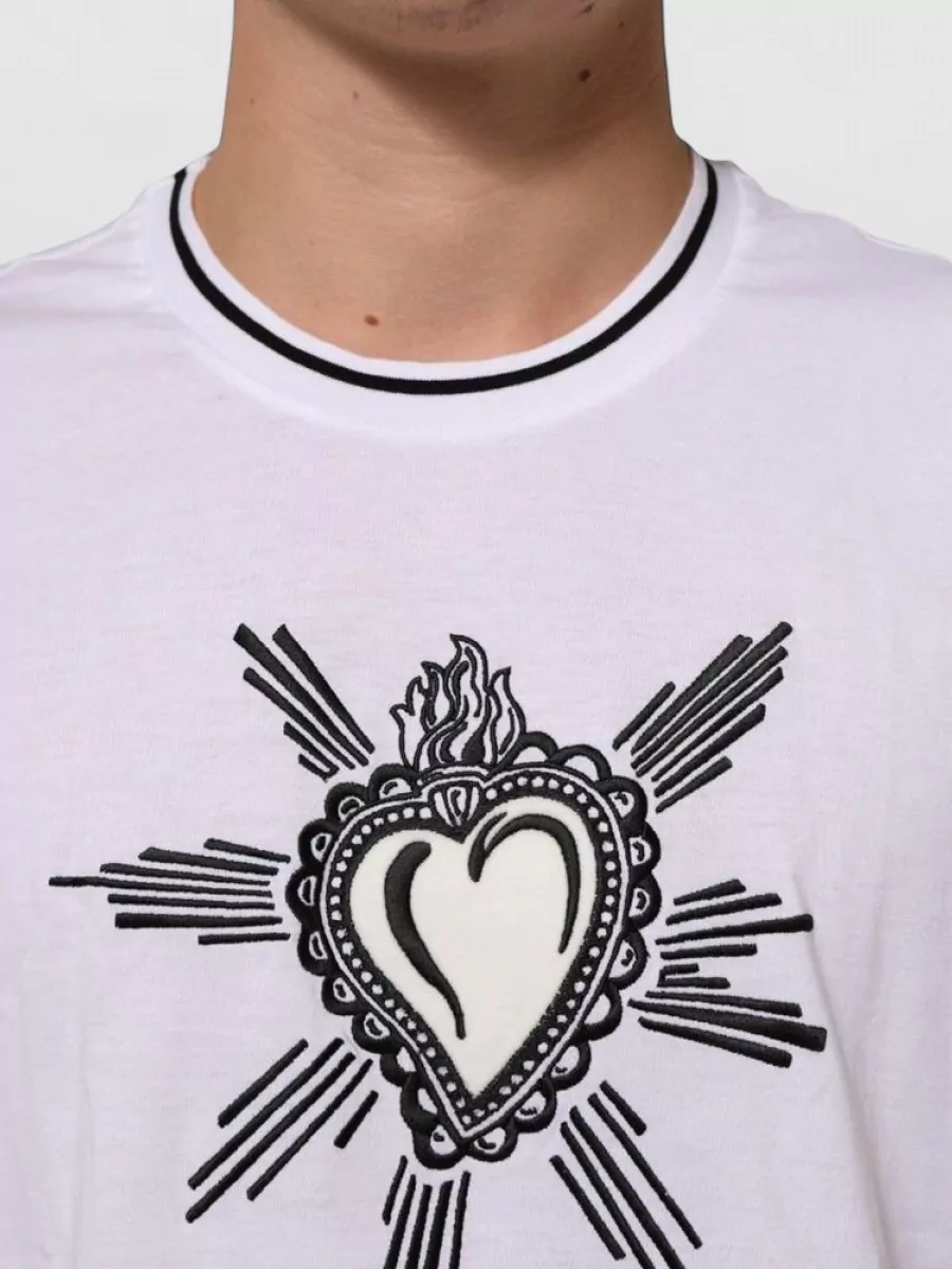 Dolce&Gabbana Cotton Graphic Print Short Sleeve T-Shirt