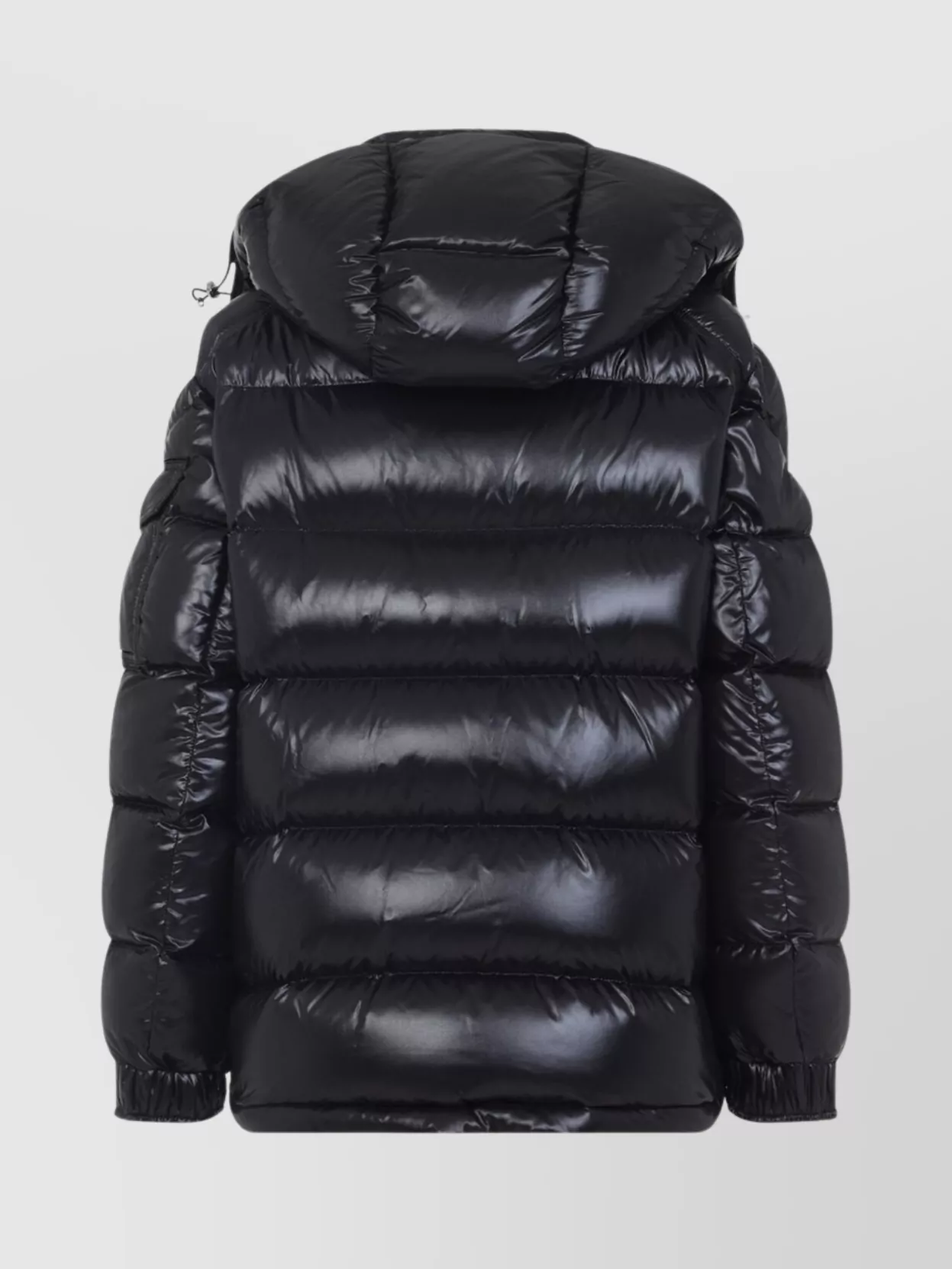 Moncler Padded Polyamide Jacket Zipped Pockets In Black