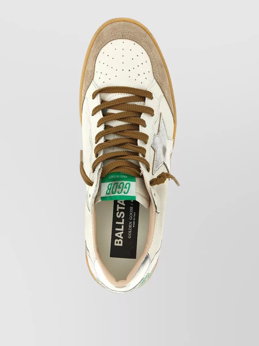 Golden Goose Ball Star Sneakers Low Top Perforated Design